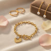 Zenat No Fade Stainless Steel Gold Plated Bracelet