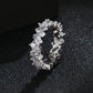 Fashion Luxury Cubic Zirconia Engagement Rings for Women Marquise Crystal Wedding Ring Party Jewelry Gift