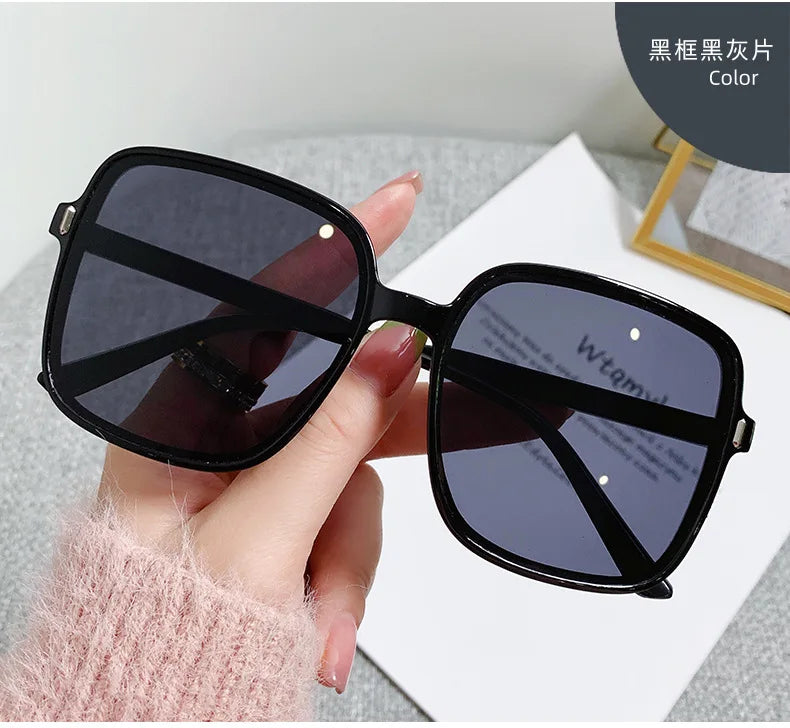 New Oversized Rectangle Sunglasses Women's Fashion Square Sun Glasses Men's Classic Vintage Eyewear UV400 Oculos De Sol