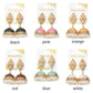 Zenat Bohemia Flower Pearl Bell Jhumka Earrings