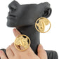 Zenat 18K Gold Earrings & Ring Set – African Design