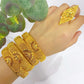 Bridal 24k Gold Color Round Bangles Adjustable