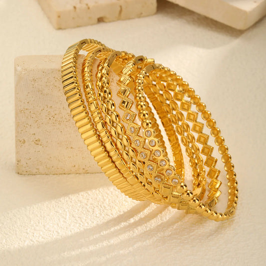 Vnox Romantic Zircon Bracelet For Women No Fading