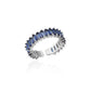 Colorful Cubic Zircon Open Ring For Women Stainless Steel Gold Color Square Rings Bohemian Romantic couple Jewelry Gifts