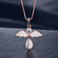 Zenat 3PC Waterdrop Rhinestone Necklace & Earrings Set