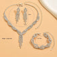 Zenat 4PC Women's Hollow Tassel Jewelry Set