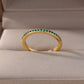 Zenat Mini Green Zircon Adjustable Ring