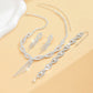 Zenat 4PC Women's Hollow Tassel Jewelry Set