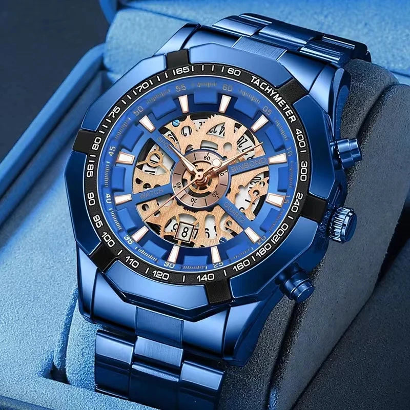 Zenat 2025 Luxury Men’s Quartz Stainless Steel Watch