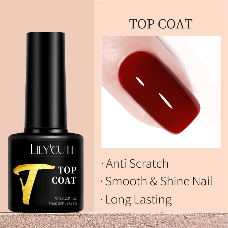 Zenat Bright Red Sparkling Glitter Gel Nail Polish