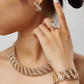 Zenat 5 Piece Bridal Set 18k Gold Plated Stylish Bow Infinity