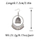 Zenat 2025 Retro Tassel Drop Jhumka Earrings