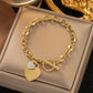 Zenat No Fade Stainless Steel Gold Plated Bracelet