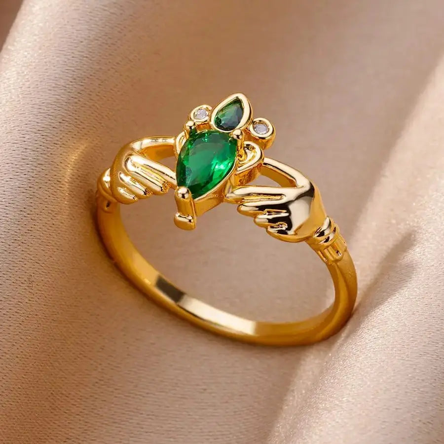Delicate Colorful Zircon Rings for Women New In Gold Color Wedding Ring Aesthetic Fashion Jewelry Gift anillos mujer