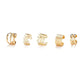 Zenat 5PCS Silver Leaf Clip Earrings – Non-Piercing