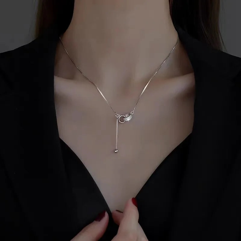 Fashion Trend Unique Design Elegant Delicate Light Luxury Green Zircon Necklace Women Jewelry Party Premium Stud Earrings Gift