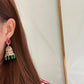 Zenat Colorful CZ Tassel Boho Jhumka Earrings