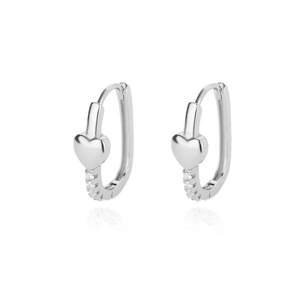 Zenat Round Hoop Stainless Steel Earrings for Women