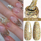 Zenat Bright Red Sparkling Glitter Gel Nail Polish