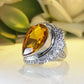 Zenat Victorian Women’s Faux Turquoise Carved Ring