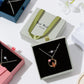 Portable Necklace Gift Box Velvet-Lined
