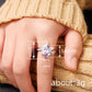 Zenat Purple Cubic Zirconia Square Crystal Ring