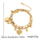 Zenat Multi layered Steel Ball Bean Love Bracelet