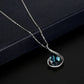 Zenat 3PC Waterdrop Rhinestone Necklace & Earrings Set