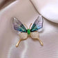 Zenat Sweet Flower Rhinestone Lapel Pin Brooch