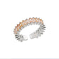 Colorful Cubic Zircon Open Ring For Women Stainless Steel Gold Color Square Rings Bohemian Romantic couple Jewelry Gifts