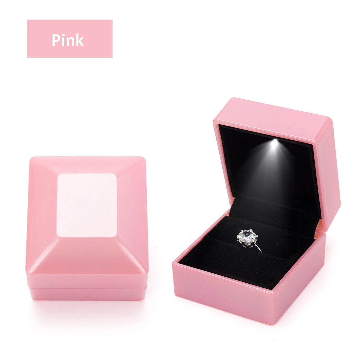 Crown Jewelry Box With Lighted LED