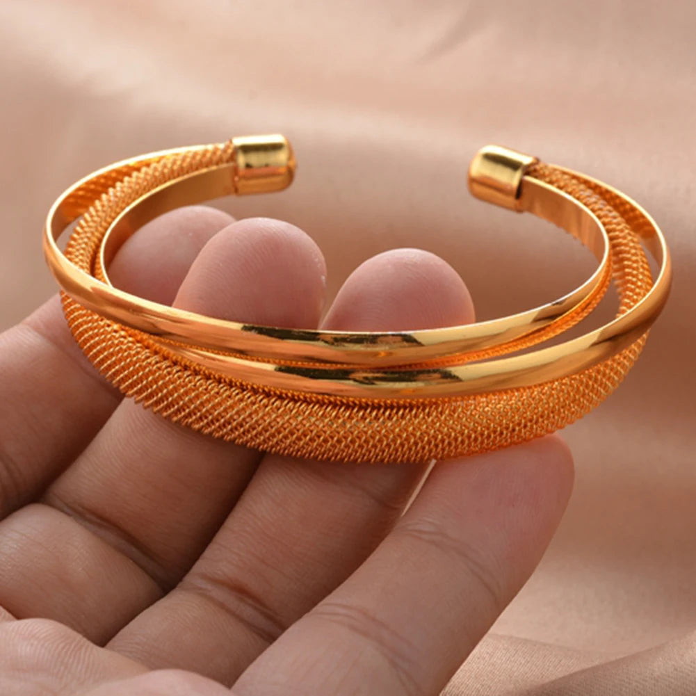Shiny Bangles for Women Adjustable Bracelet