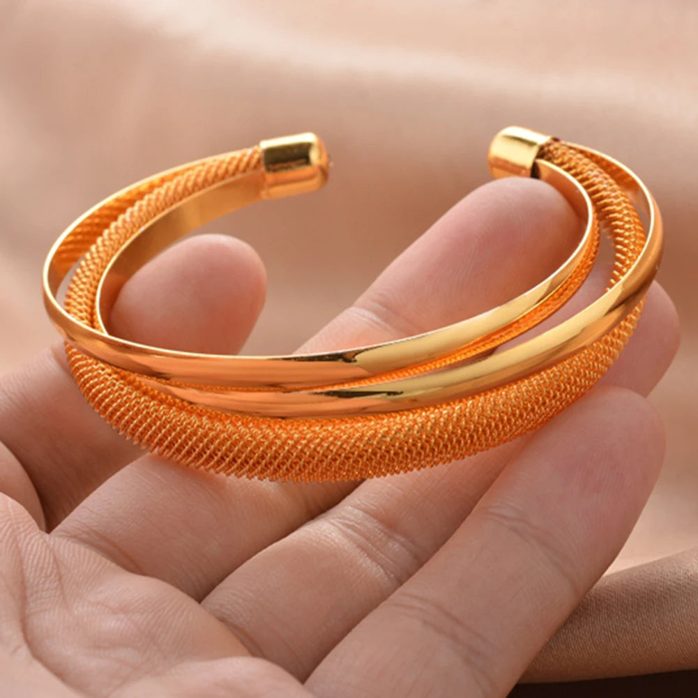 Shiny Bangles for Women Adjustable Bracelet