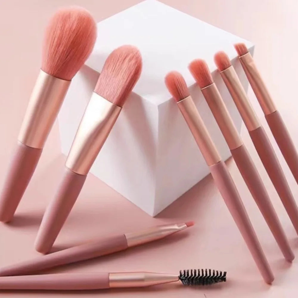 Zenat 8-Piece Premium Makeup Brush Set with Bag