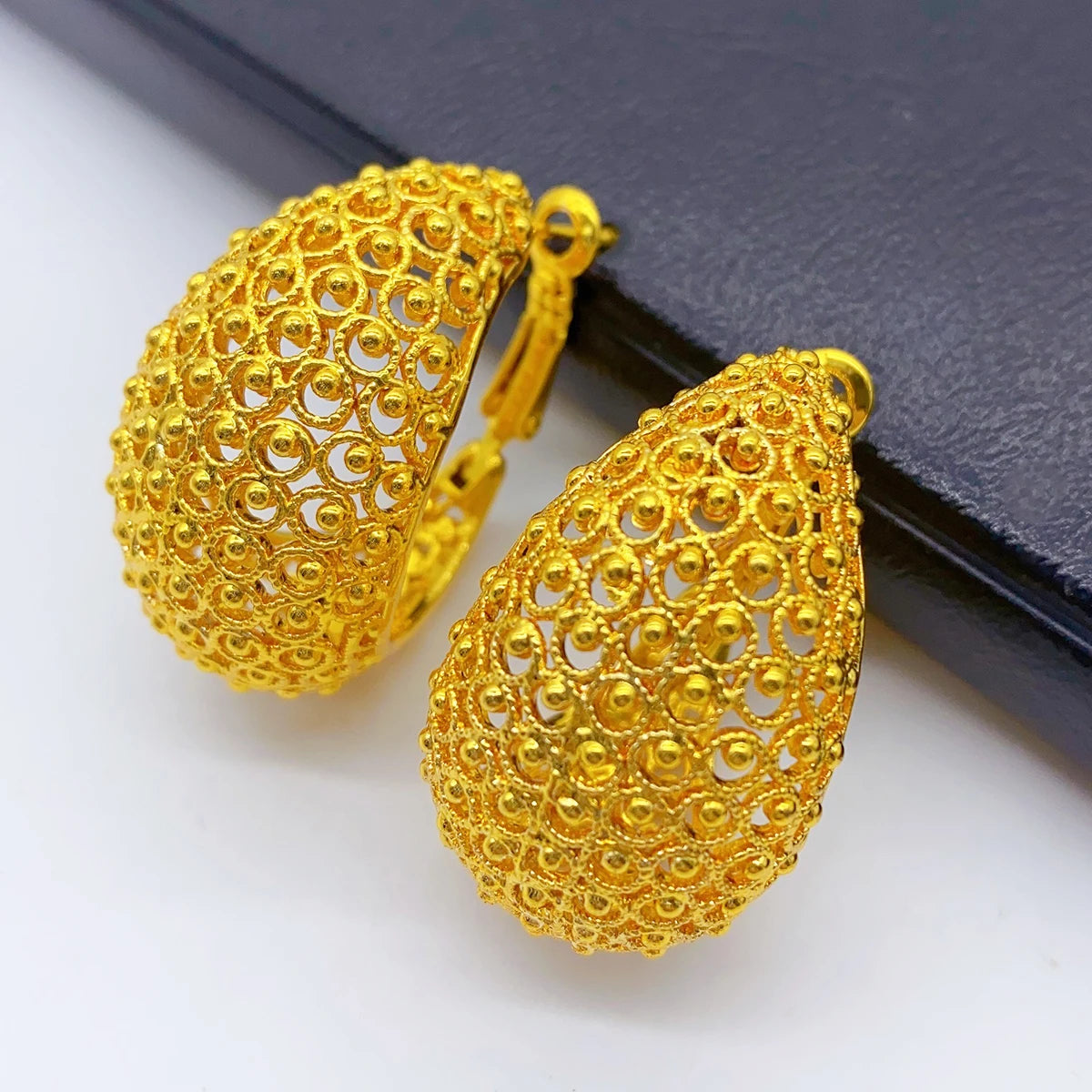 Zenat Dubai Gold Plated Hollow Earrings – Fine Jewelry