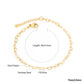 Zenat Stainless Steel Heart Coin Charm Bracelet for Women