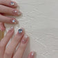 Zenat 24Pcs Glitter Diamond Press-On Nails
