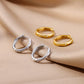 Zenat Elegant Round Hoop Earrings – Luxury Stainless Steel