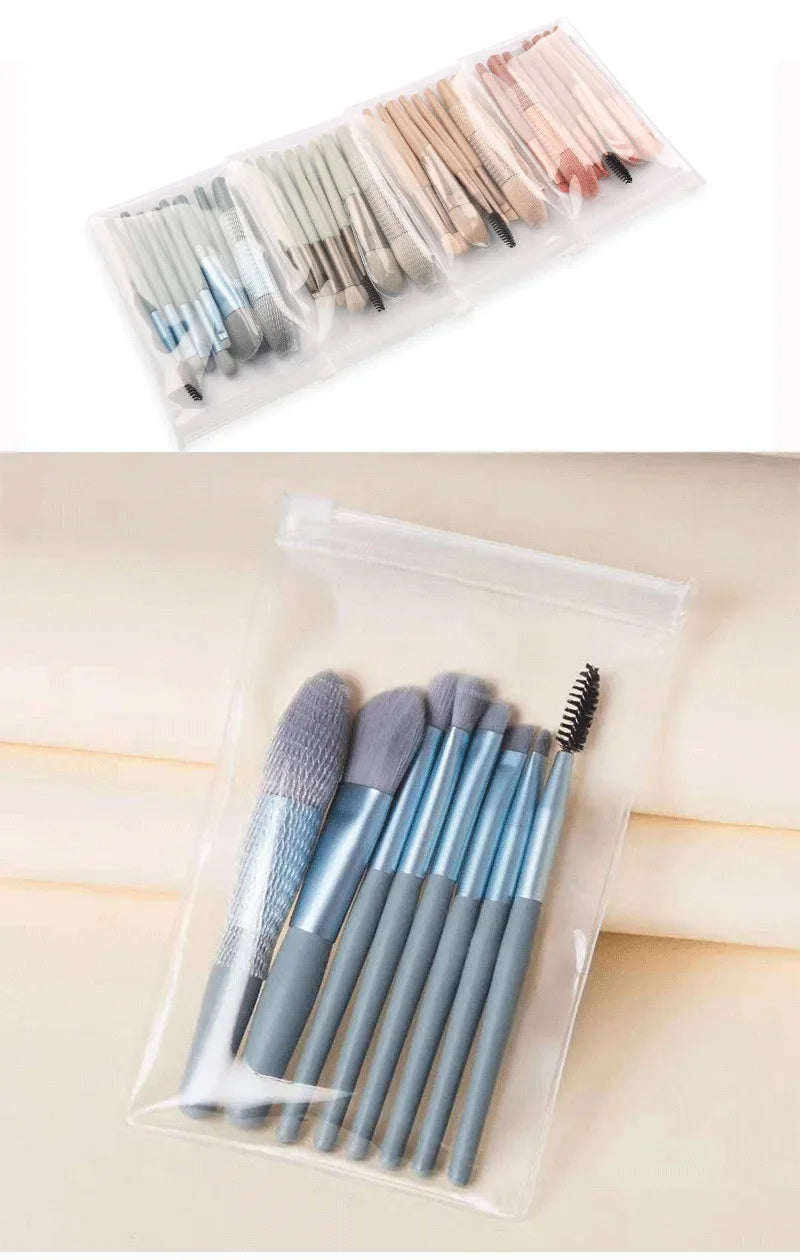 Zenat 8-Piece Portable Soft Makeup Brush Set