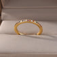 Zena Mini Zircon Green Adjustable Gold Ring