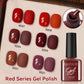 Zenat Red Autumn Winter Gel Nail Polish