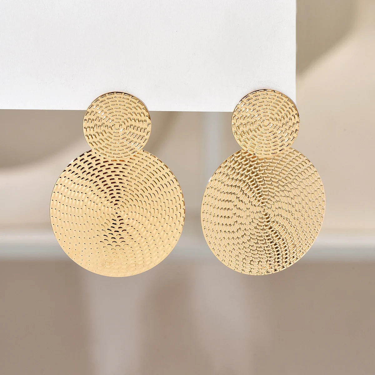 Zenat Bohemian Geometric Round Earrings for Women