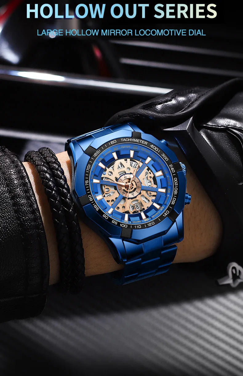 Zenat 2025 Luxury Men’s Quartz Stainless Steel Watch