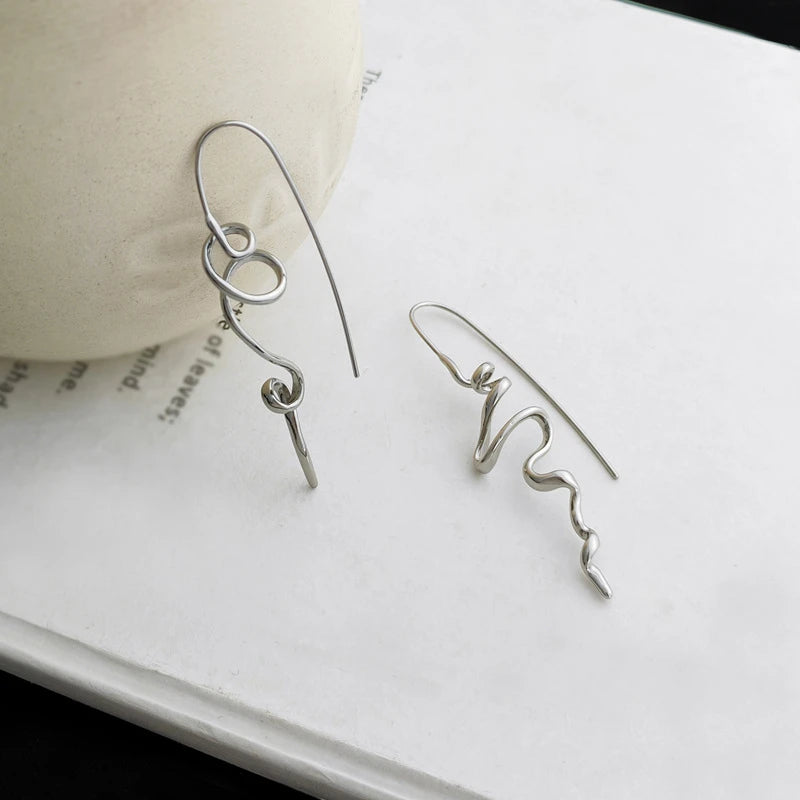 Zenat 3D Abstract Earrings – Stylish Retro Women Jewelry