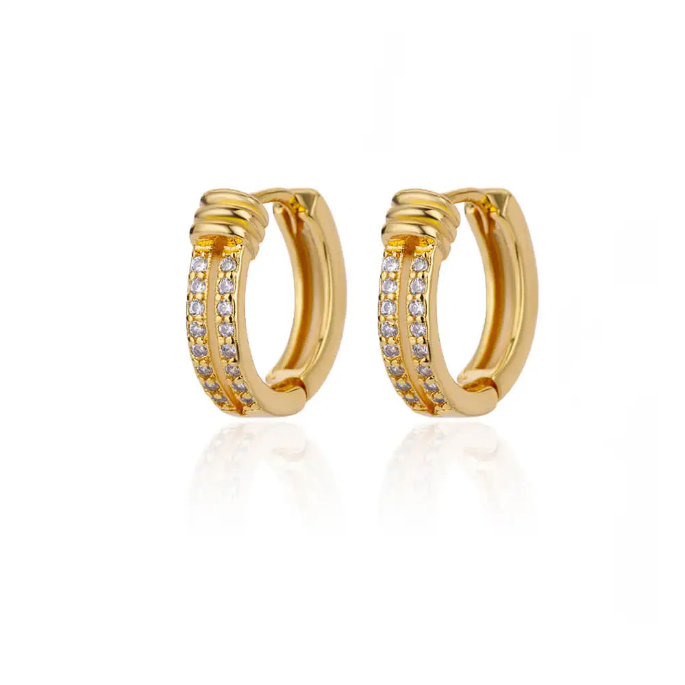 Stainless Steel Evil Eye Earrings for Women 2024 Trend Gold Color Round Circle Hoop Earrings Luxury Wedding Jewelry aretes