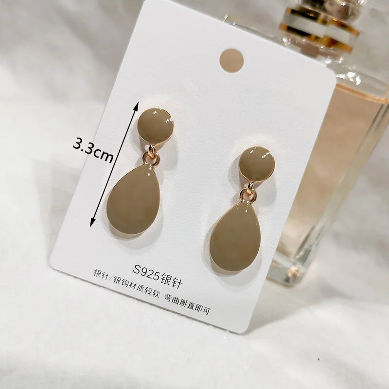 Zenat Brown Beer Bottle Pendant Drop Earrings for Women