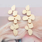 Minimalism Personality Metal Drop Earrings for Women Leaf Round Water Droplet Butterfly Twist Metal Earrings Geometry Jewelry