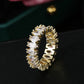Fashion Luxury Multicolor Charm Zircon Wedding Rings for Women Round Square Stone Party Ring Jewelry