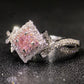 Zenat Pink Cubic Zirconia Ring for Women