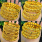 Zenat Luxury 24K Gold Plated Wedding Bangles